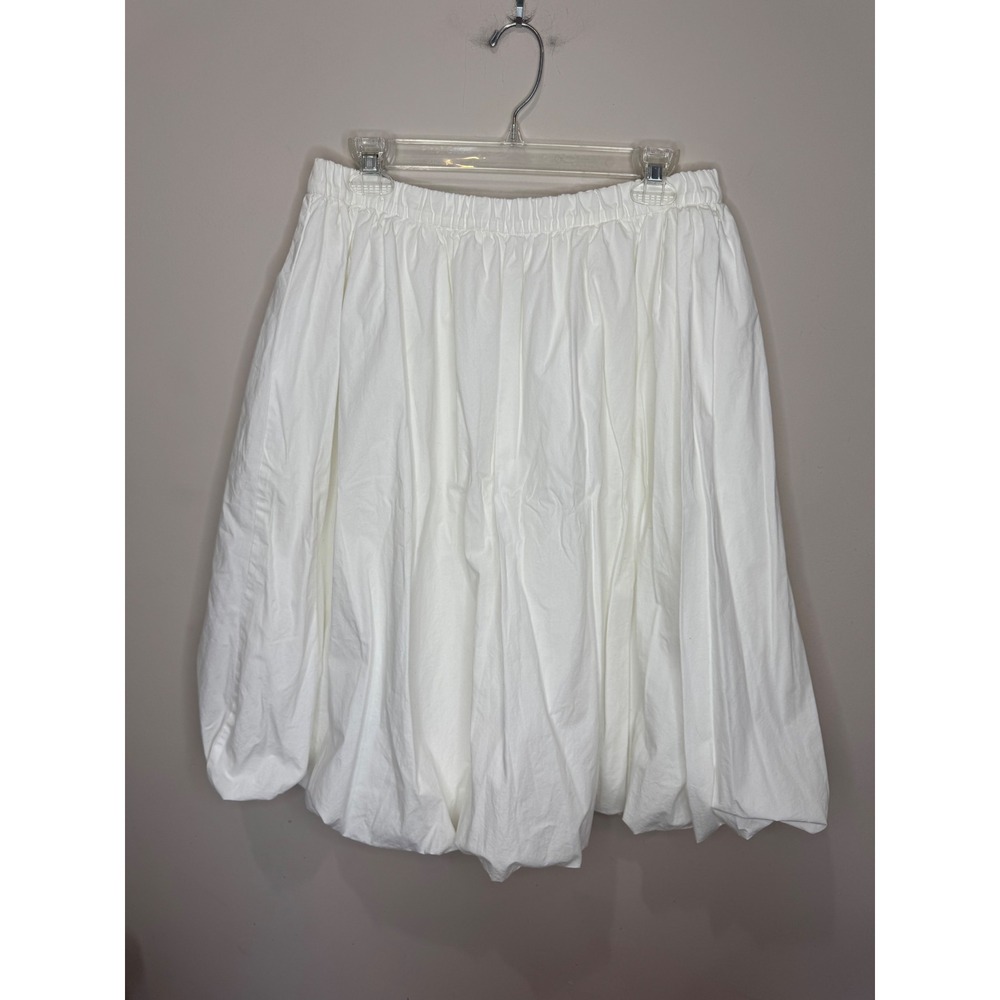 Sunday Best Cotton Bubbly Bubble Skirt White Sz L Aritzia Cotton